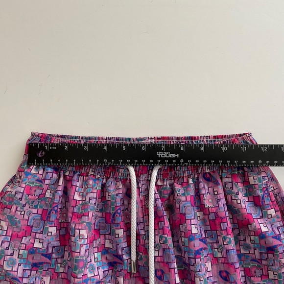Bertigo Graphic Print Swim Shorts Sz M Multicolor Quick Dry Beach Summer Comfort - Picture 4 of 10